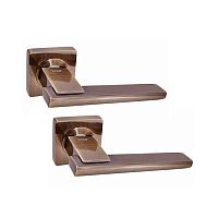 Ручки на розетте KEDR R08.142-AL AB бронза